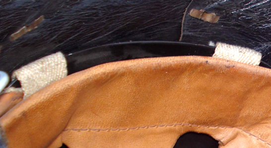 Position des passants sur une lame.