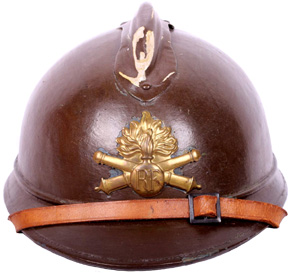 Casque en liège, attribut en laiton. Casque en liège, attribut en laiton.