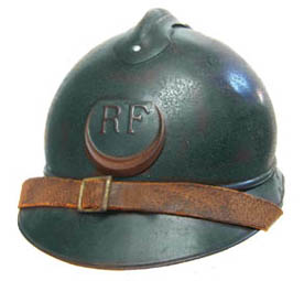 Croissant peint en rouge: Zouave. Croissant peint en rouge: Zouave.