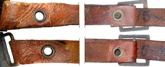 Jugulaire montée avec un rivet en faux oeillet à chaque extrémité. Jugulaire montée avec un rivet en faux oeillet à chaque extrémité.