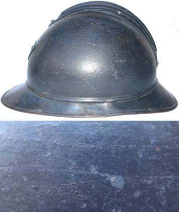 Peinture manuelle, bleu chasseur. Peinture manuelle, bleu chasseur.