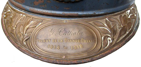 Plaque de la grande guerre. Plaque de la grande guerre.