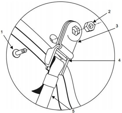 Détails montage jugulaire.