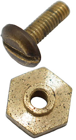 Vis et écrou de maintien. Vis et écrou de maintien.