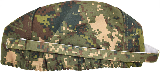 Camouflage pixelisé vue à plat, envers/revers. Camouflage pixelisé vue à plat, envers/revers.