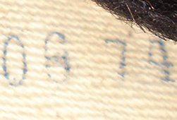 Date de fabricantion ou numérotation. Date de fabricantion ou numérotation.