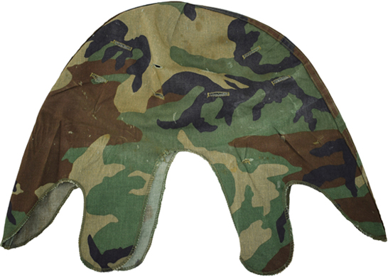 Vue à plat - envers. Vue à plat - envers.