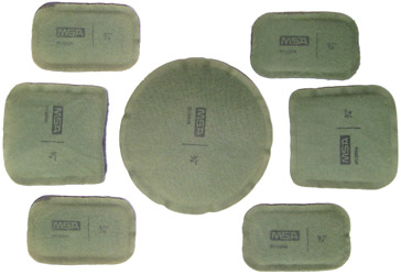 Set de 7 pads. Set de 7 pads.
