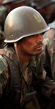 Exemple d'utilisation de casques polonais.