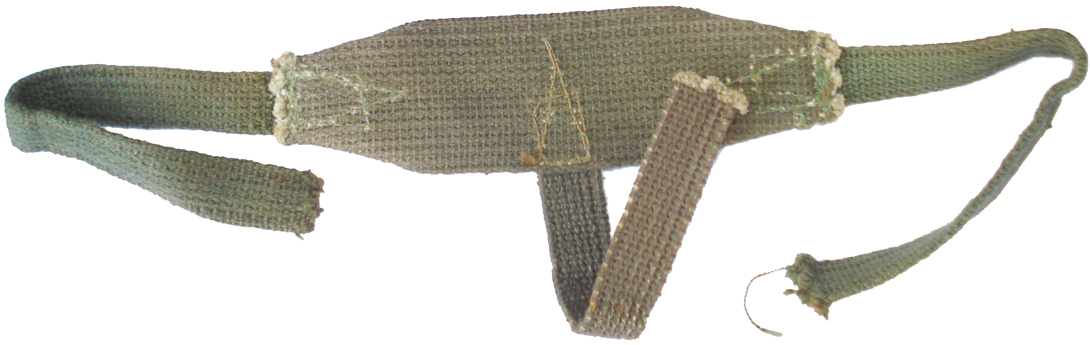Bande nuquière - neckband (recto/verso). Bande nuquière - neckband (recto/verso).