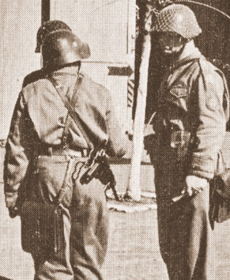 Casque argentin modèle 38 (modèle 18 suisse d'importation). Casque argentin modèle 38 (modèle 18 suisse d'importation).