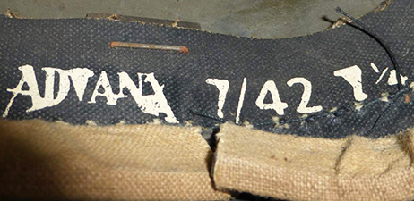 Coiffe Advanx, taille 7, fabriquée en novembre 1942.