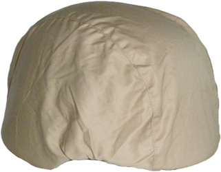 Couvre-casque beige. Couvre-casque beige.