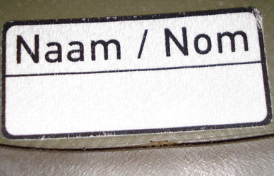 Etiquette patronymique. Etiquette patronymique.