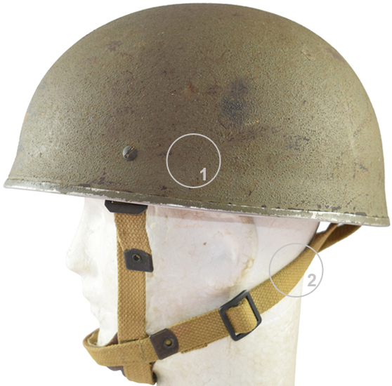 Helmet, Steel, Airborne Troop's, Mark II. Helmet, Steel, Airborne Troop's, Mark II.