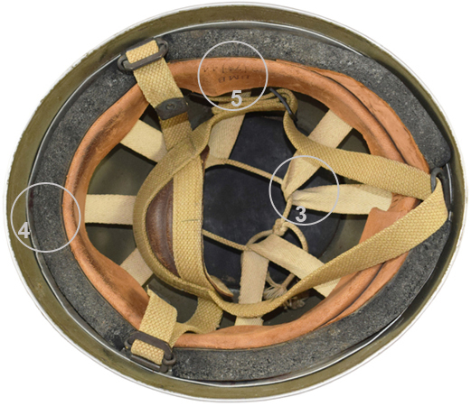 Filet petite maille d'origine britannique. Helmet, Steel, Airborne Troop's, Mark II.