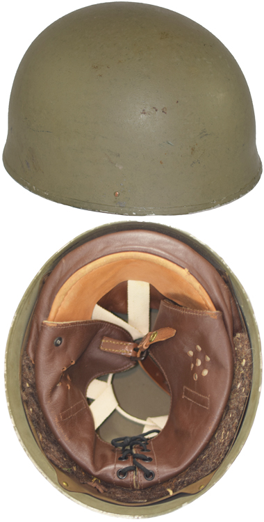 Helmet, Steel, Despatch Rider's, Mark I de fabrication britannique.