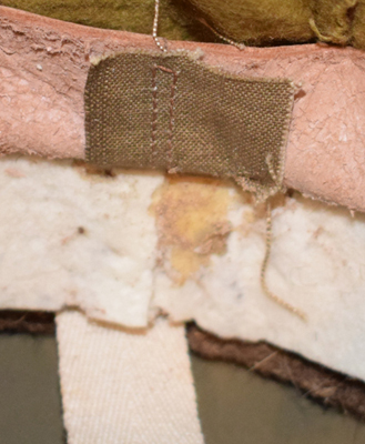 Jointure bandeau de tête en cuir.