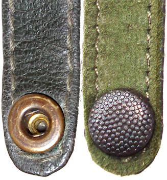 VDN 96 : extrémité de la sangle recto/verso VDN 96 : extrémité de la sangle recto/verso