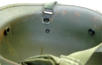 Intérieur du côté gauche du casque. Intérieur du côté gauche du casque.