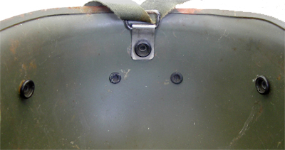 Intérieur de l'arrière du casque. Intérieur de l'arrière du casque.