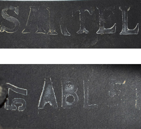 SARTEL, 1951, taille 57.