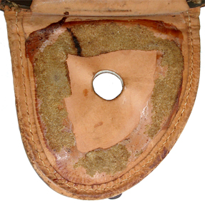 Intérieur du bavolet, boudin déposé.