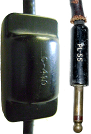 Transfo C-410, jack PL-55.