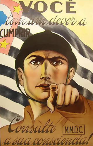 Affiche de propagande constitutionaliste.