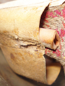 Tube en caoutchouc amortisseur.