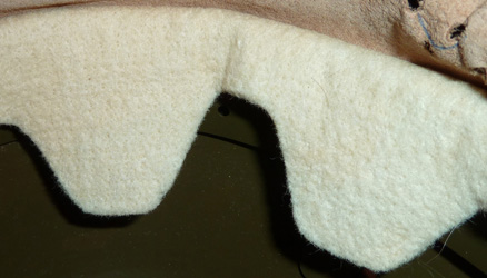 Bandeau de feutre de rembourrage. Bandeau de feutre de rembourrage.