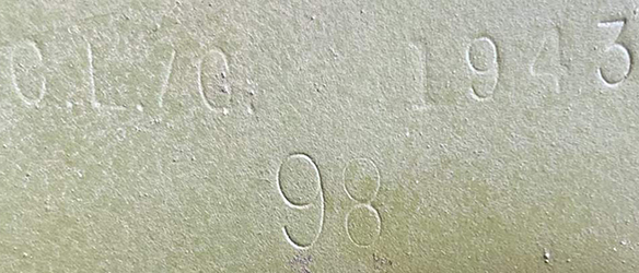 1943, premier lot. 1943, premier lot.