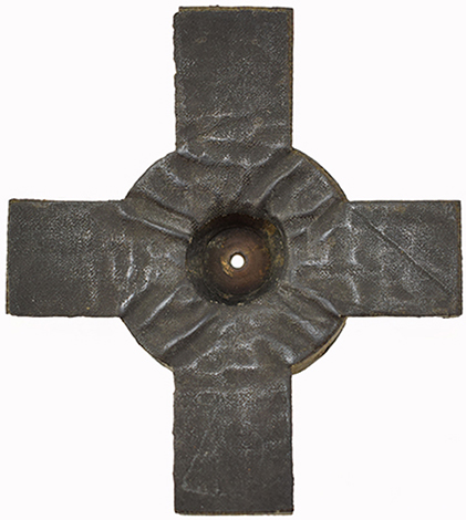 Tampon sommital, envers/revers. Tampon sommital, envers/revers.