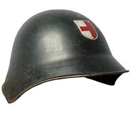 Commune. Casque de pompier.