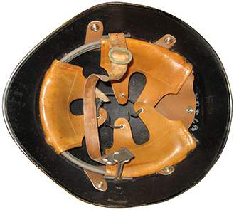 Fixation du couvre-nuque clipsable. Pompier 18/40.