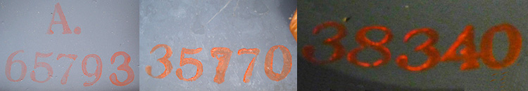 Marquages. Marquages.