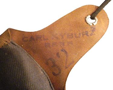 Tampon de sellier de 1932. Tampon.