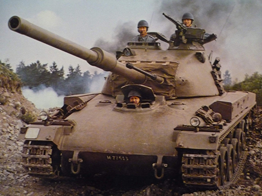 Equipage de char en 1968. Mle 48/62.