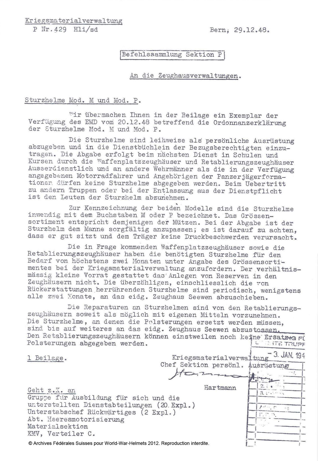 Collection d'ordres aux intendances des arsenaux.