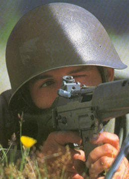 Position de tir couché. Mle 71.