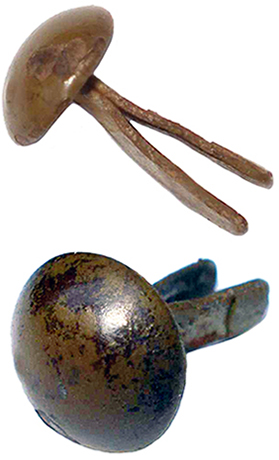 Rivets fendus à tête bombée.