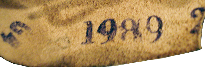 Fabrication de 1989. Fabrication de 1989.