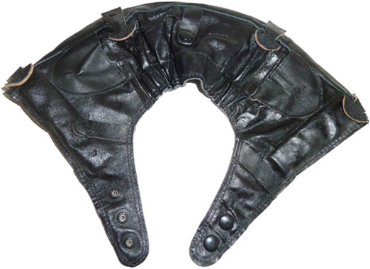 Accessoire pour motocycliste - vue à plat.