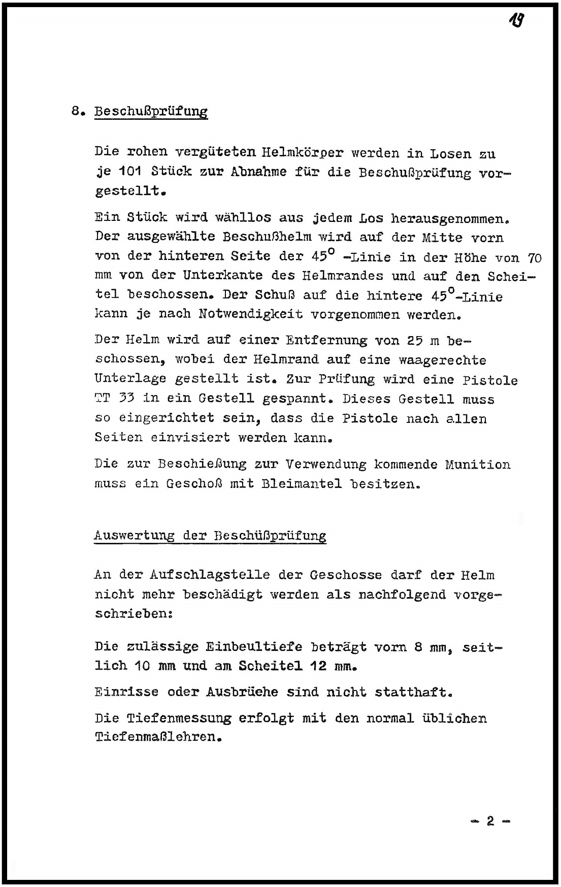 Réglement de fabrication.