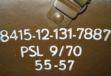 Marquage version, taille et date sur coque Type 2.