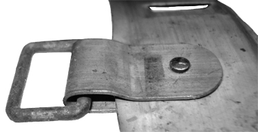 Vue de 3/4 de l'enchapure, recto. Vue de 3/4 de l'enchapure, recto.