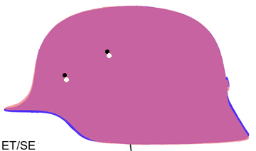 Superposition ET/SE en position posé à plat. Superposition ET/SE en position posé à plat.