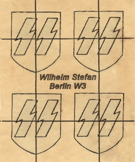 Carte-support Wilhelm Stephan. Carte-support Wilhelm Stephan.