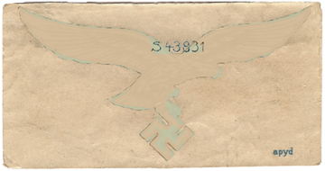 Aigle basse visibilité, verso de la carte-support. Aigle basse visibilité, verso de la carte-support.