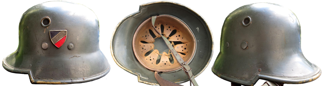 Casque expérimental en fibres vulcanisées. Casque expérimental en fibres vulcanisées.